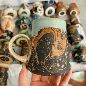 Pitch Pine Pottery teatime owl mug